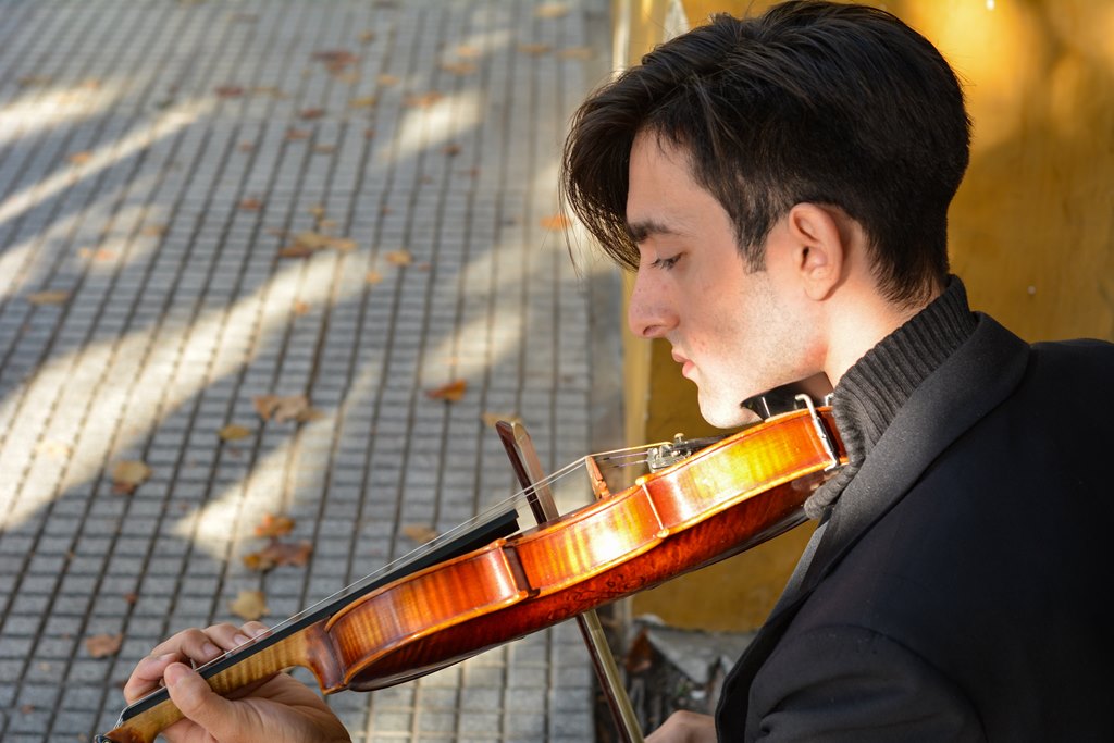 Disciplina al tocar el violin